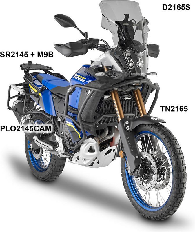 Givi / ジビ ウインドスクリーン Yamaha Tenere 700 World Raid ライトスモーク dim. HxW 40 x 43 cm | D2165S