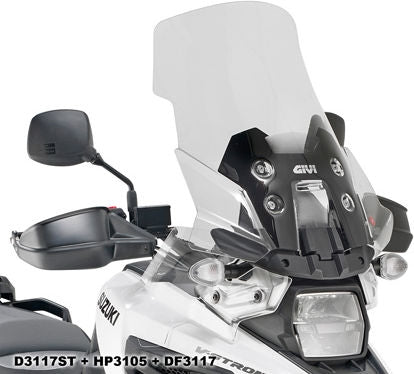 Givi / ジビ ウインドスクリーン Suzuki DL 1050 V-Strom クリア dim. 575x505cm | D3117ST
