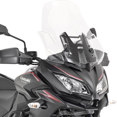 Givi / ジビ ウインドスクリーン Kawasaki Versys 1000 17-18 クリア dim. HxW 53x48 cm | D4120ST