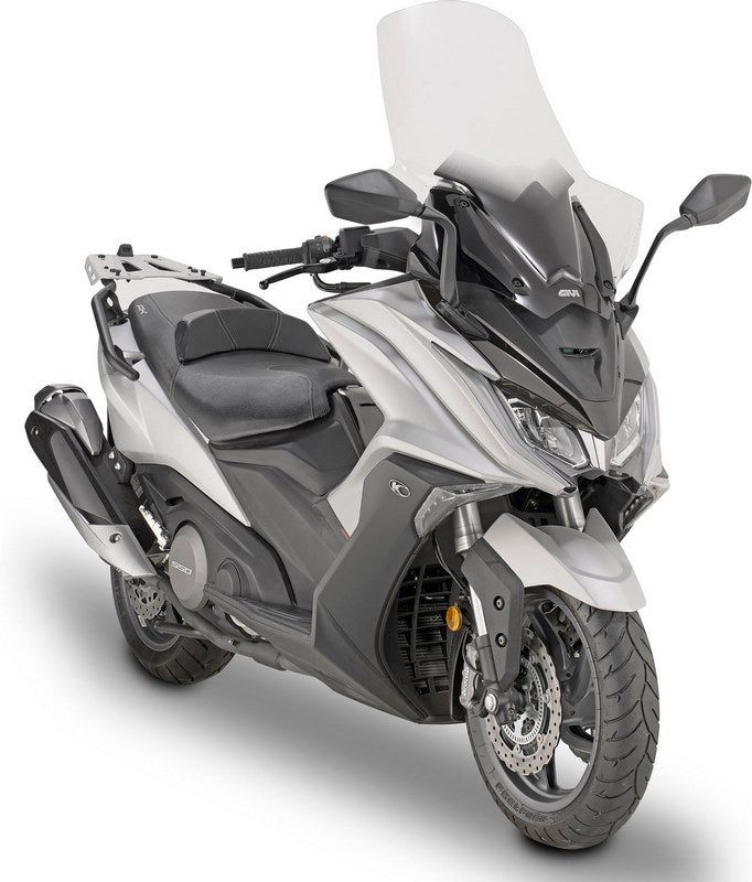 Givi / ジビ ウインドスクリーン Kymco AK 550 クリア with hands guard dim. HxW 70 x 66 cm | D6110ST