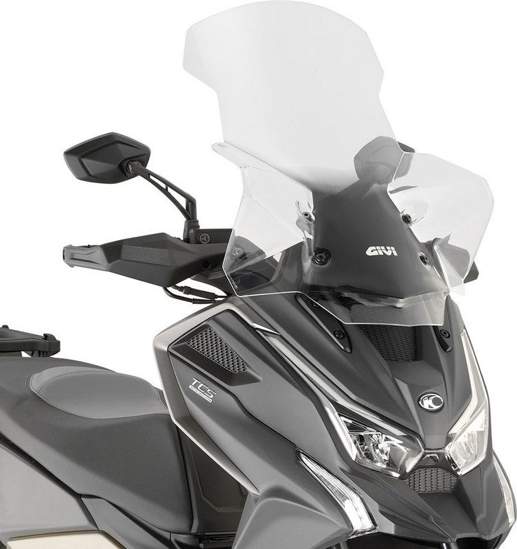 GIVI / ジビ ウインドシールド - クリア - 730x530 mm (HxW) KYMCO DTX 360 (21-23) | D6124ST