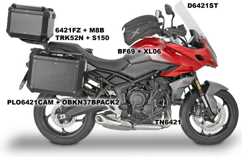 Givi / ジビ Dome クリア 66x38 cm Triumph Tiger Sport 660 (22) | D6421ST