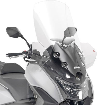 Givi / ジビ スクリーン SYM Maxsym 400 Euro 5 21- クリア dim. HxW 775 x 72 cm | D7065ST
