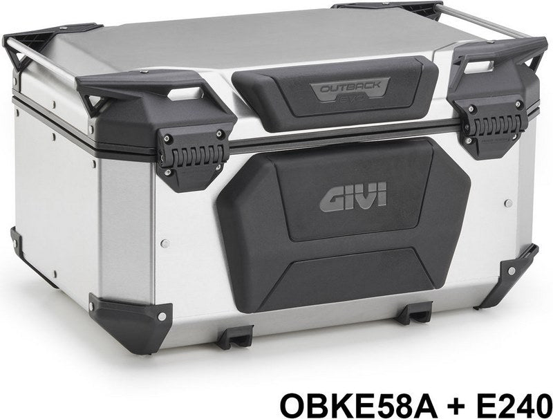GIVI / ジビ パッセンジャーバックレスト ブラック Trekker Outback(トレッカーアウトバック) EVO 58 L用 | E240
