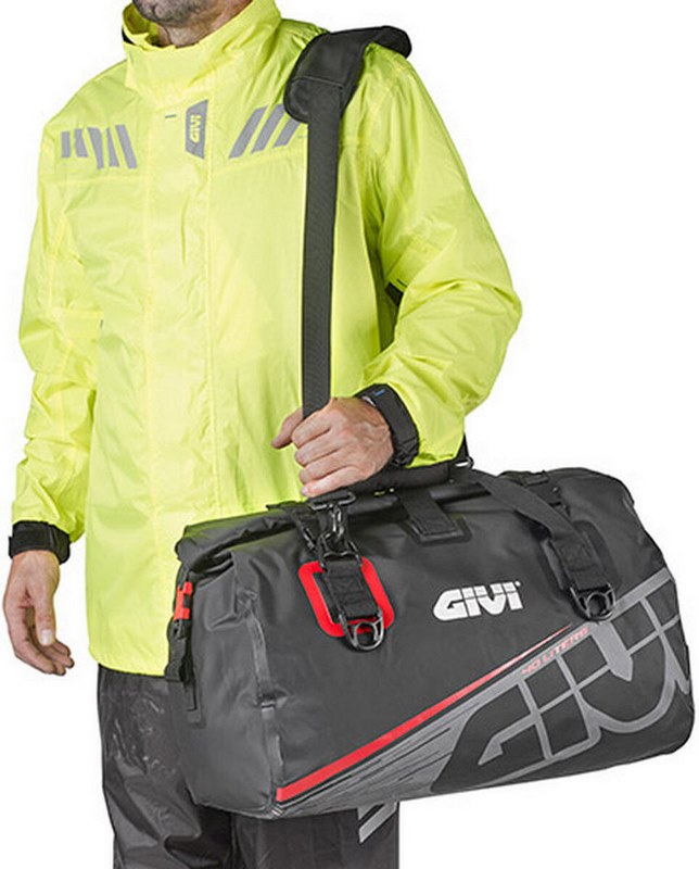 Givi / ジビ Easy-T 防水 ロールバッグ 40 L ブラック / グレー / レッド | EA115GR