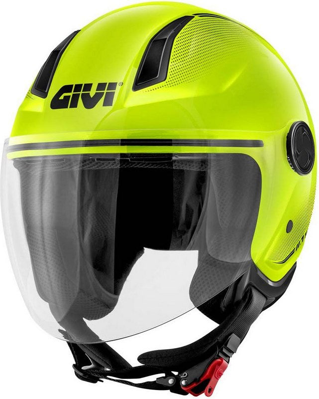 Givi / ジビ ジェットヘルメット 11.7 SOLID ライム サイズ 53/XS | H117BG12753