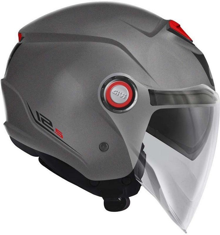 Givi / ジビ ジェットヘルメット 12.5 SOLID マットチタン サイズ 54/XS | H125BG76854