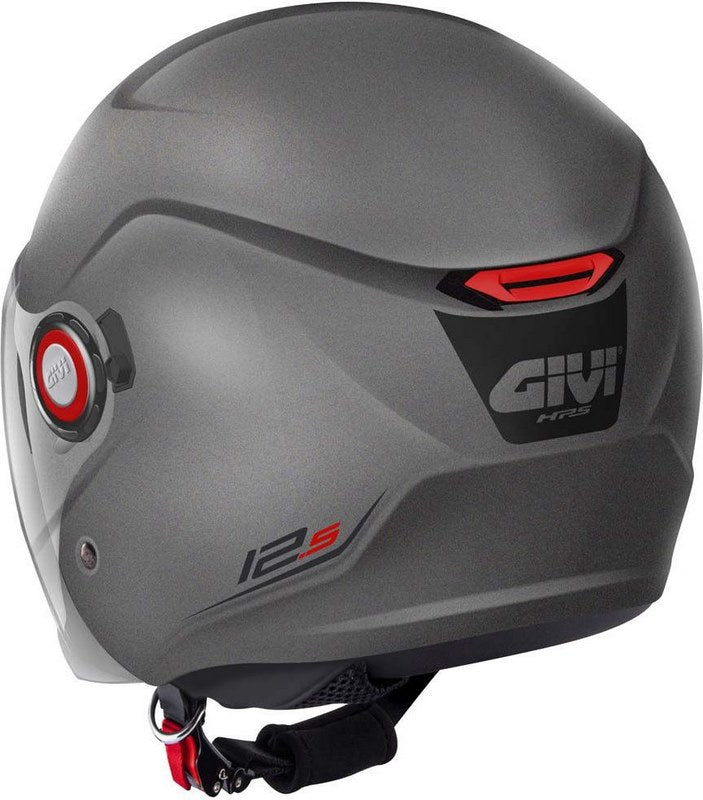 Givi / ジビ ジェットヘルメット 12.5 SOLID マットチタン サイズ 56/S | H125BG76856