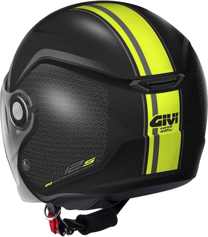 Givi / ジビ ジェットヘルメット 12.5 GRAPHIC TOUCH マットブラック/イエロー サイズ 56/S | H125FTHBY56
