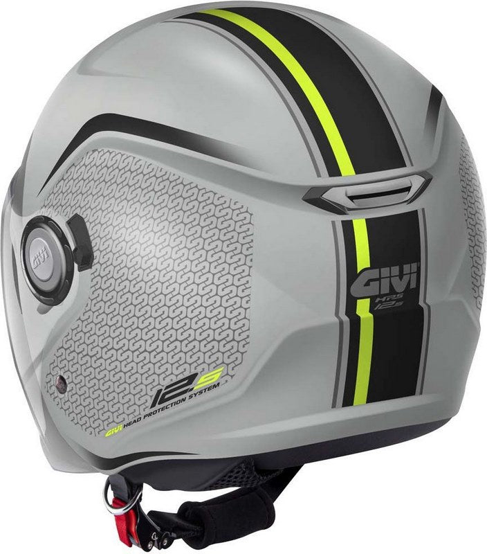 Givi / ジビ ジェットヘルメット 12.5 GRAPHIC TOUCH マットグレー/イエロー サイズ 61/XL | H125FTHGY61