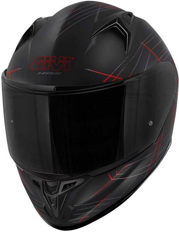 Givi / ジビ フルフェイスヘルメット 50.7 PHOBIA マットブラック/レッド サイズ 60/L | H507FPHBR60