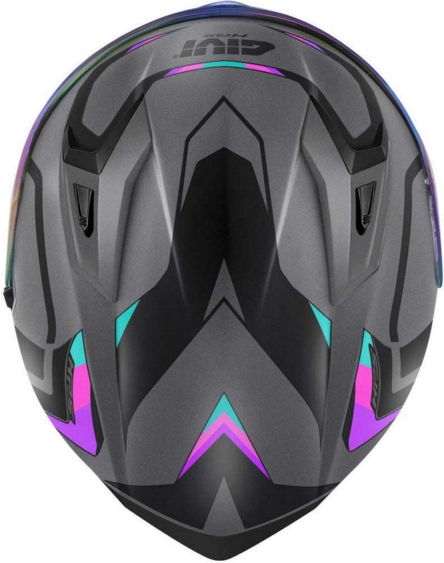 Givi / ジビ フルフェイスヘルメット 50.8 MACH1 マットチタン/ブラック/ピンク サイズ 54/XS | H508FMHTP54