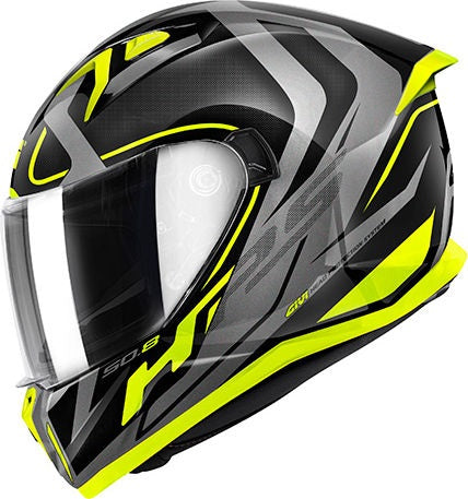 Givi / ジビ 50.8 RACER マットブラック / チタン / イエロー サイズ M | H508FRCBY58