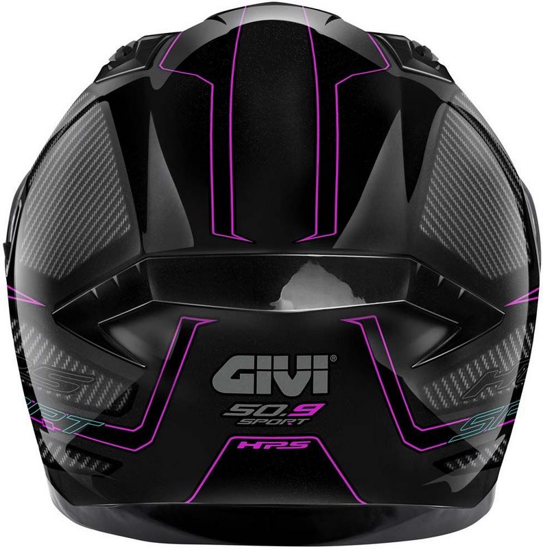 Givi / ジビ フルフェイスヘルメット 50.9 ENIGMA ブラック/チタン/ピンク サイズ 56/S | H509FNGBP56