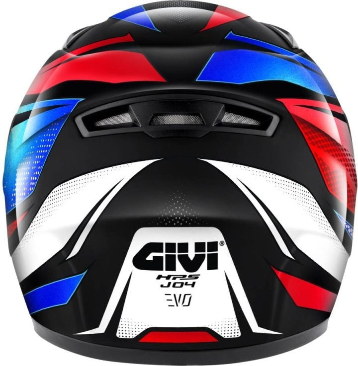 Givi / ジビ ジュニア用 4 EVO FOLLOW ブルー レッド フルフェイスヘルメット サイズ 52/JM | HJ04RFWLR52