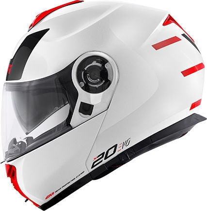 GIVI / ジビ X.20 EXPEDITION EVO ホワイト/レッド サイズ M | HX20FEVWH58