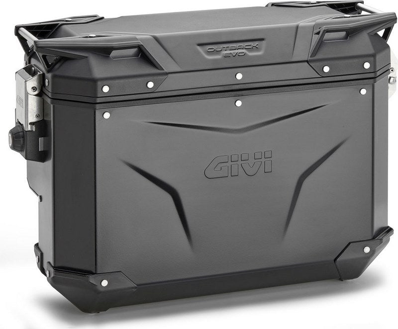 GIVI / ジビ アルミ サイドケース Trekker Outback(トレッカーアウトバック) Evo 33 - 右 - サイドオフセット / ブラック / 33L / Max. load 10 k | OBKES33BR
