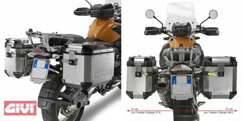 Givi / ジビ サイドラック スチールパイプ Trekker Outback(トレッカーアウトバック) | PL684CAM