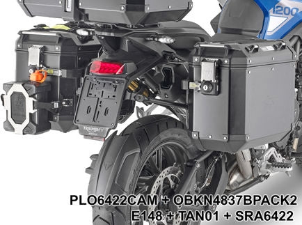 Givi / ジビ スペシフィックパニアホルダー Monokey Cam-Side Trekker Outback サイドケース for Triumph Tiger 1200 GT | PLO6422CAM