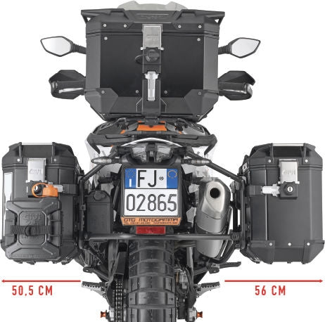GIVI / ジビ サイドケースキャリア ONE-FIT f. Monokey-CAM-Side KTM 790 Adventure (19-20) + (23) 790 Adventure R (19-20) 890 Adventure (21-22) 890 Adventure R (23) 890 SMT (23) | PLO7717CAM