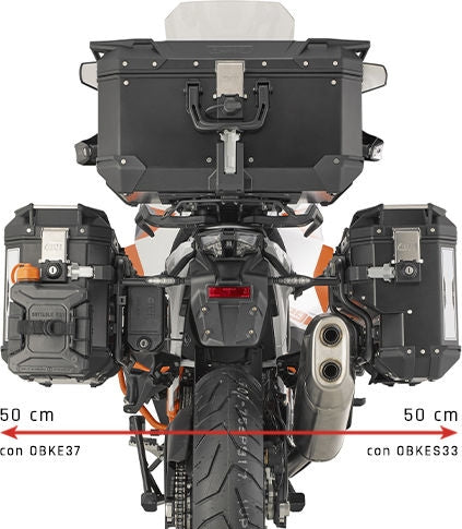 GIVI / ジビ Monokey CAM サイドケース用キャリア 右 - KTM 1290 Super Adventure R (21-) 1290 Super Adventure S (21-) | PLOS7713CAM