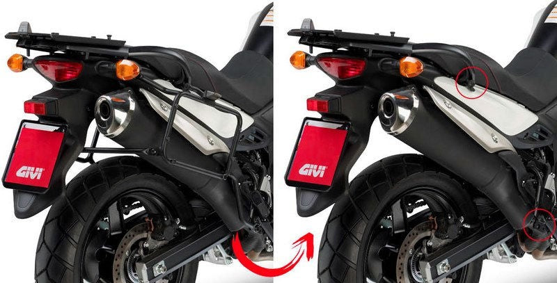 Givi / ジビ モノキー用スペシフィックラック E250プレート付 for DL 650 V-Strom L2 (11-12) | SR3101