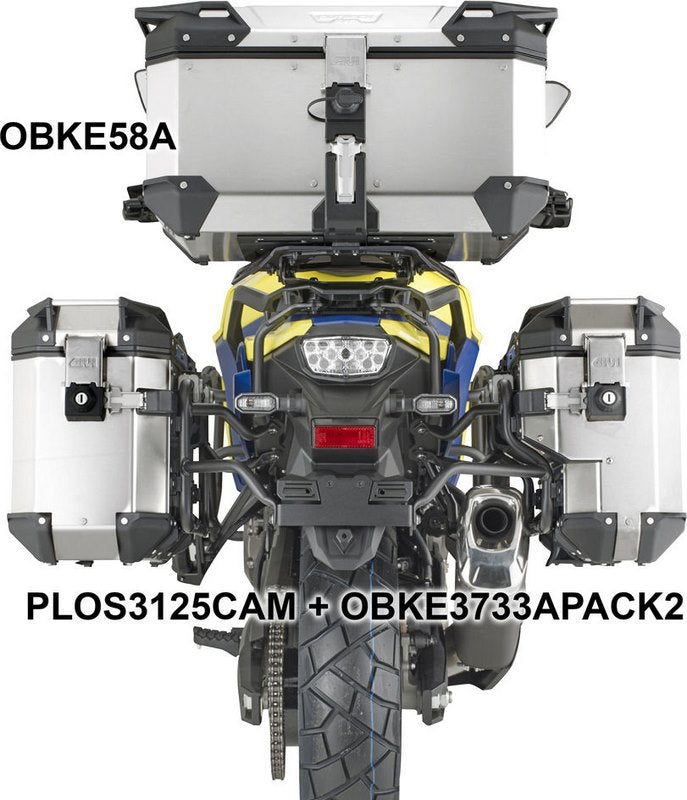 GIVI / ジビ Monokey (モノキー) / Monolock (モノロック) トップケース用キャリア プレート無し - Suzuki V-Strom Vストリーム 800DE/SE | SR3125