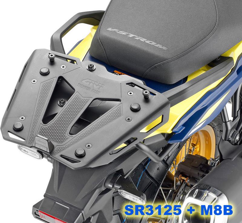 GIVI / ジビ Monokey (モノキー) / Monolock (モノロック) トップケース用キャリア プレート無し - Suzuki V-Strom Vストリーム 800DE/SE | SR3125