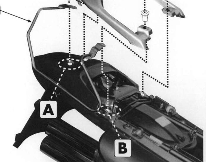 Givi / ジビ XL 650V TRANSALP (00-07) チューブ状サイドケース ホルダー for ソフトバッグ | T213