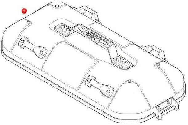 GIVI / ジビ Lid For Dlm36B 左側 | ZDLM36BLCM