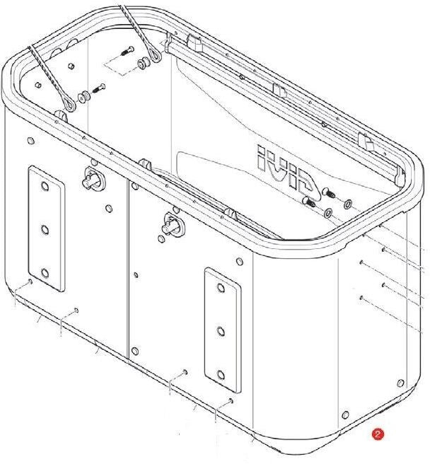 GIVI / ジビ ケース BASE For Dlm36B 右側 | ZDLM36BRFM