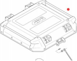 GIVI / ジビ LID ALU ブラック FOR OBK58B | ZOBK58BCM