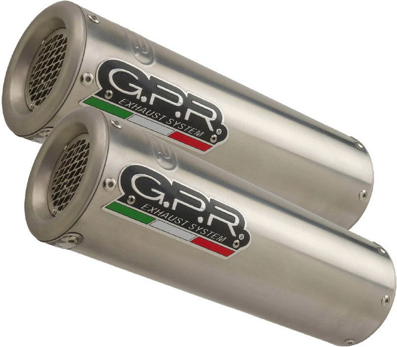 GPR / ジーピーアール Original For Aprilia Tuono 1000 Fact 2006/10 Pair Homologated スリッポンエキゾースト M3 Titanium Natural | A.27.M3.TN