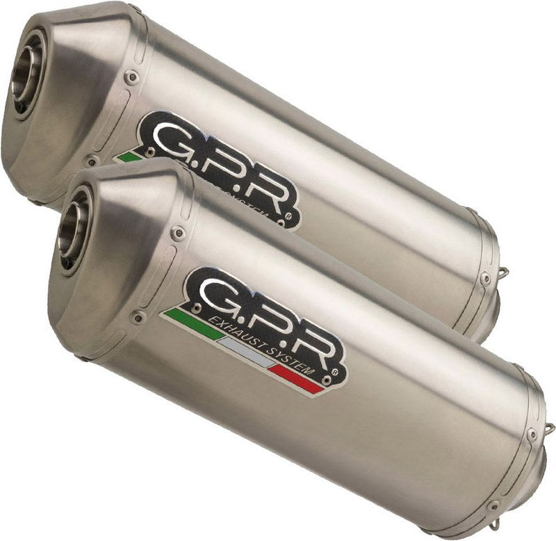 GPR / ジーピーアール Original For Aprilia Pegaso Strada 650 2005/09 Pair Homologated スリッポンエキゾースト Satinox | A.32.SAT