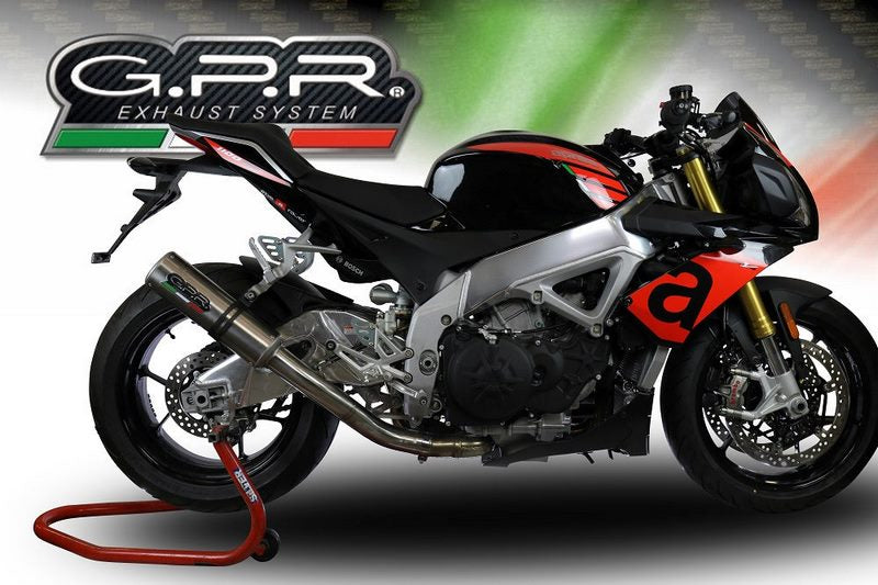 GPR / ジーピーアール Original For Aprilia Rsv4 1000 Rf-Rr 2015/16 Homologated Slip-On Catalized M3 Titanium Natural | A.64.M3.TN