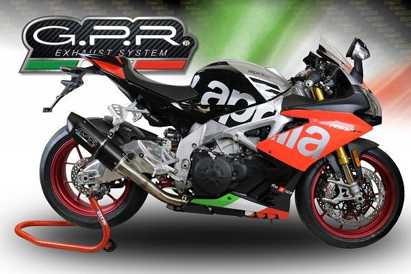 GPR / ジーピーアール Original For Aprilia Tuono 1100 V4 Rr 2017/20 E4 レーシング スリッポンエキゾースト Furore Nero | A.74.RACE.FUNE