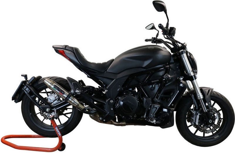 GPR / ジーピーアール Original For Benelli 502 C 2019/20 E4 Homologated スリッポンエキゾースト Deeptone Inox | BE.20.DE