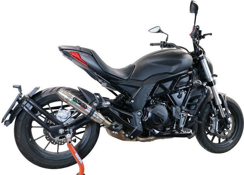 GPR / ジーピーアール Original For Benelli 502 C 2019/20 E4 Homologated スリッポンエキゾースト Deeptone Inox | BE.20.DE