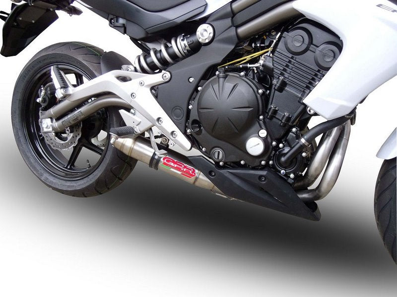 GPR / ジーピーアール Original For Kawasaki Er 6 N - F 2012/16 E3 Homologated Full Exhaust Deeptone Inox | CO.K.162.1.DE