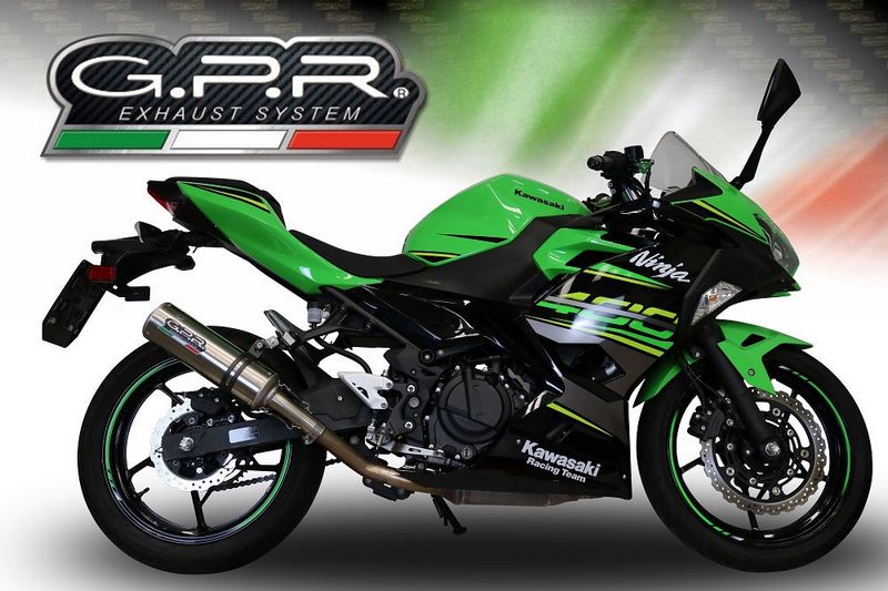 GPR / ジーピーアール Original For Kawasaki Ninja 400 2018/20 E4 レーシング Full Exhaust M3 Inox | CO.K.174.RACE.M3.INOX
