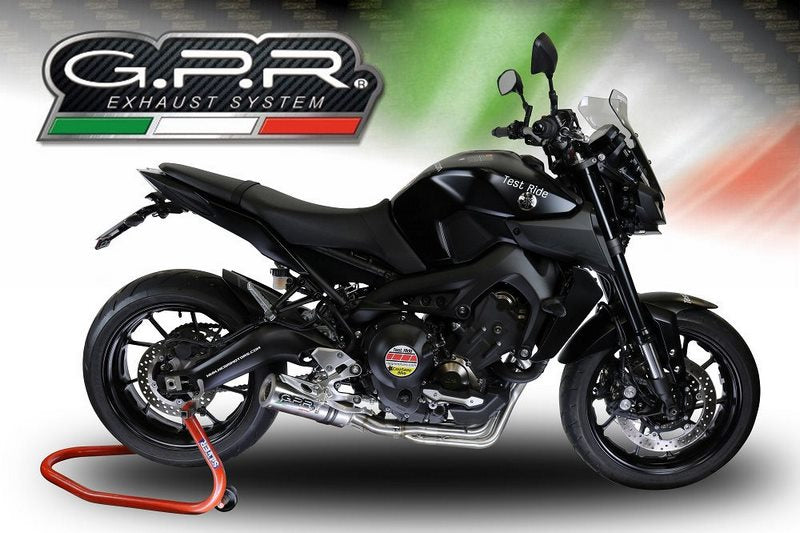 GPR / ジーピーアール Original For Yamaha Mt-09 / Fz-09 2014/16 E3 Homologated Full Exhaust Catalized M3 Inox | CO.Y.166.M3.INOX