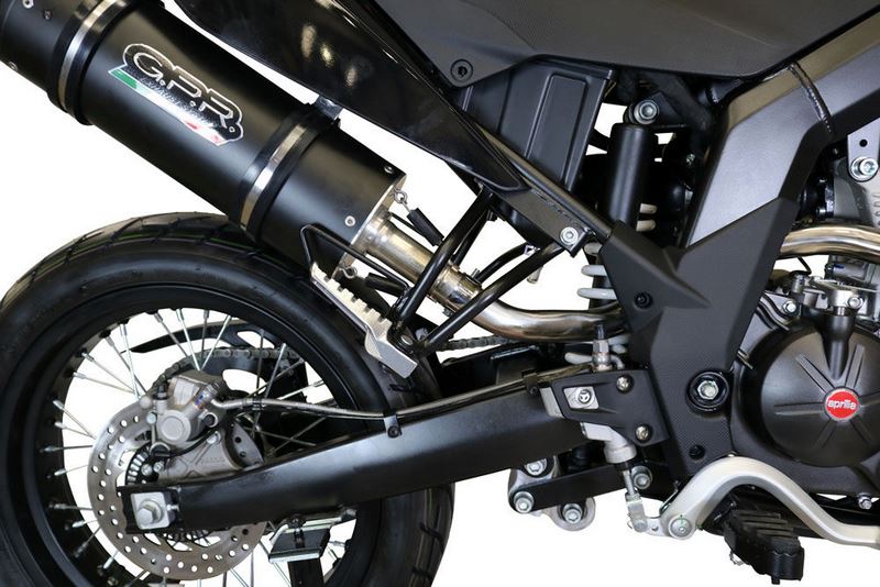 GPR / ジーピーアール Original For Aprilia Rx 125 2018/20 E4 Homologated スリッポンエキゾースト Furore Evo4 Nero | E4.A.72.FNE4