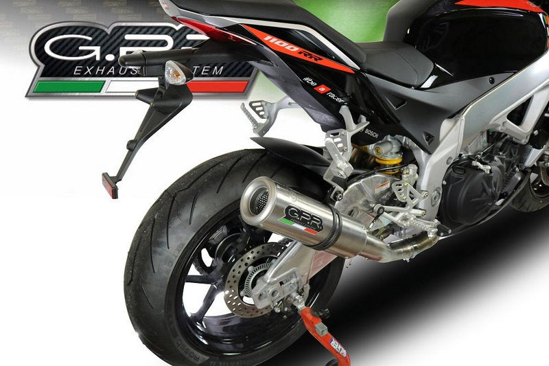 GPR / ジーピーアール Original For Aprilia Tuono 1100 V4 Rr 2017/20 E4 Homologated Slip-On Catalized M3 Inox | E4.A.74.CAT.M3.INOX