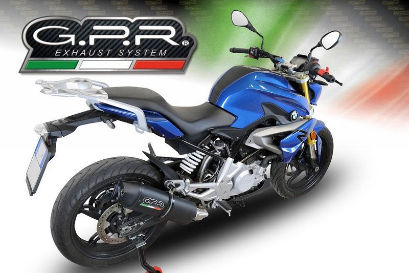 GPR / ジーピーアール Original For Bmw G 310 R 2017/20 E4 Homologated Full Catalized Furore Evo4 Nero | E4.BM.CAT.93.FNE4