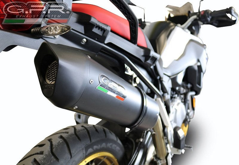 GPR / ジーピーアール Original For Bmw F 850 Gs - Adventure 2018/20 E4 Homologated スリッポンエキゾースト Furore Evo4 Nero | E4.BMW.94.FNE4