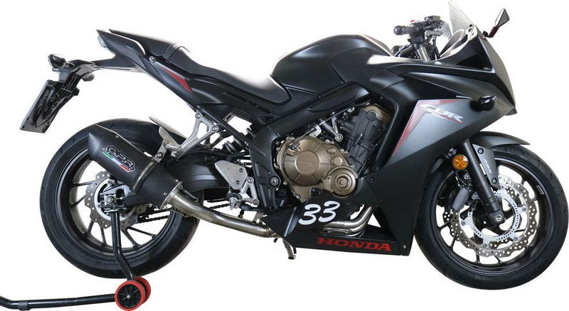 GPR / ジーピーアール Original For Honda Cbr 650 F 2017/18 E4 Homologated Full Exhaust Catalized Furore Evo4 Nero | E4.CO.H.249.1.CAT.FNE4