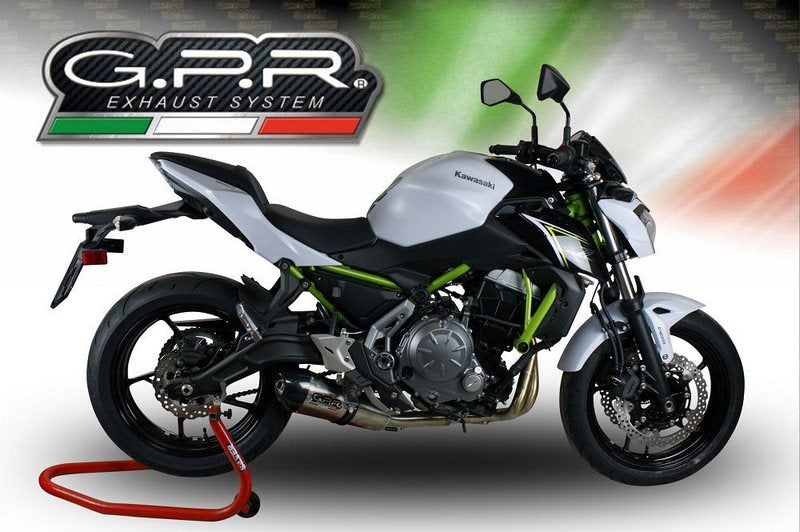 GPR / ジーピーアール Original For Kawasaki Z 650 2017/20 E4 Homologated Full Exhaust Catalized Gp Evo4 Titanium | E4.CO.K.160.CAT.GPAN.TO