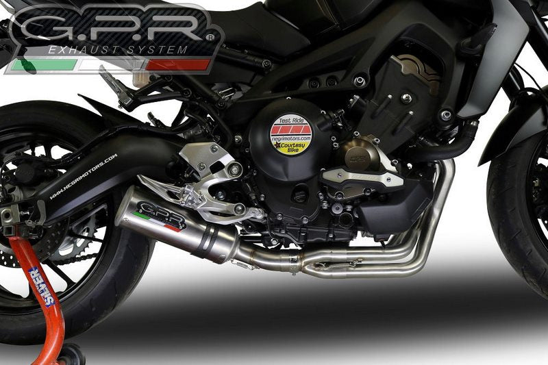 GPR / ジーピーアール Original For Yamaha Mt-09 / Fz-09 2017/20 E4 Homologated Full Exhaust Catalized M3 Inox | E4.CO.Y.195.CAT.M3.INOX