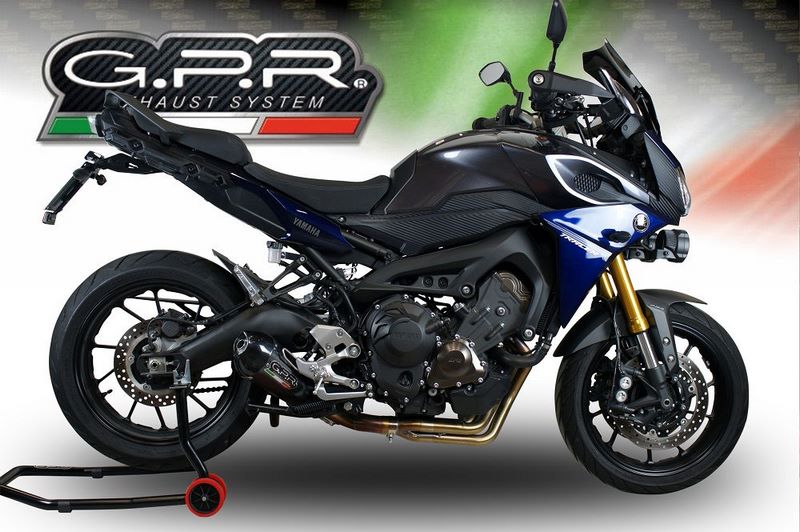 GPR / ジーピーアール Original For Yamaha Mt-09 Tracer/Fj-09 Tr 2017/20 E4 Homologated Full Exhaust Catalized Gp Evo4 Poppy | E4.CO.Y.201.CAT.GPAN.PO