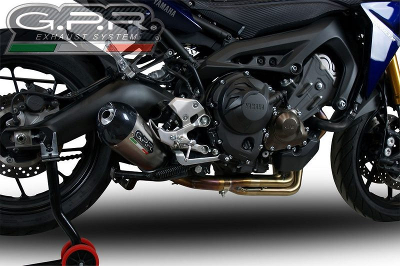 GPR / ジーピーアール Original For Yamaha Mt-09 Tracer/Fj-09 Tr 2017/20 E4 Homologated Full Exhaust Catalized Gp Evo4 Titanium | E4.CO.Y.201.CAT.GPAN.TO